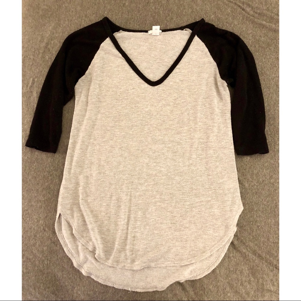 Gray/Black Abound 3/4 sleeve shirt M
